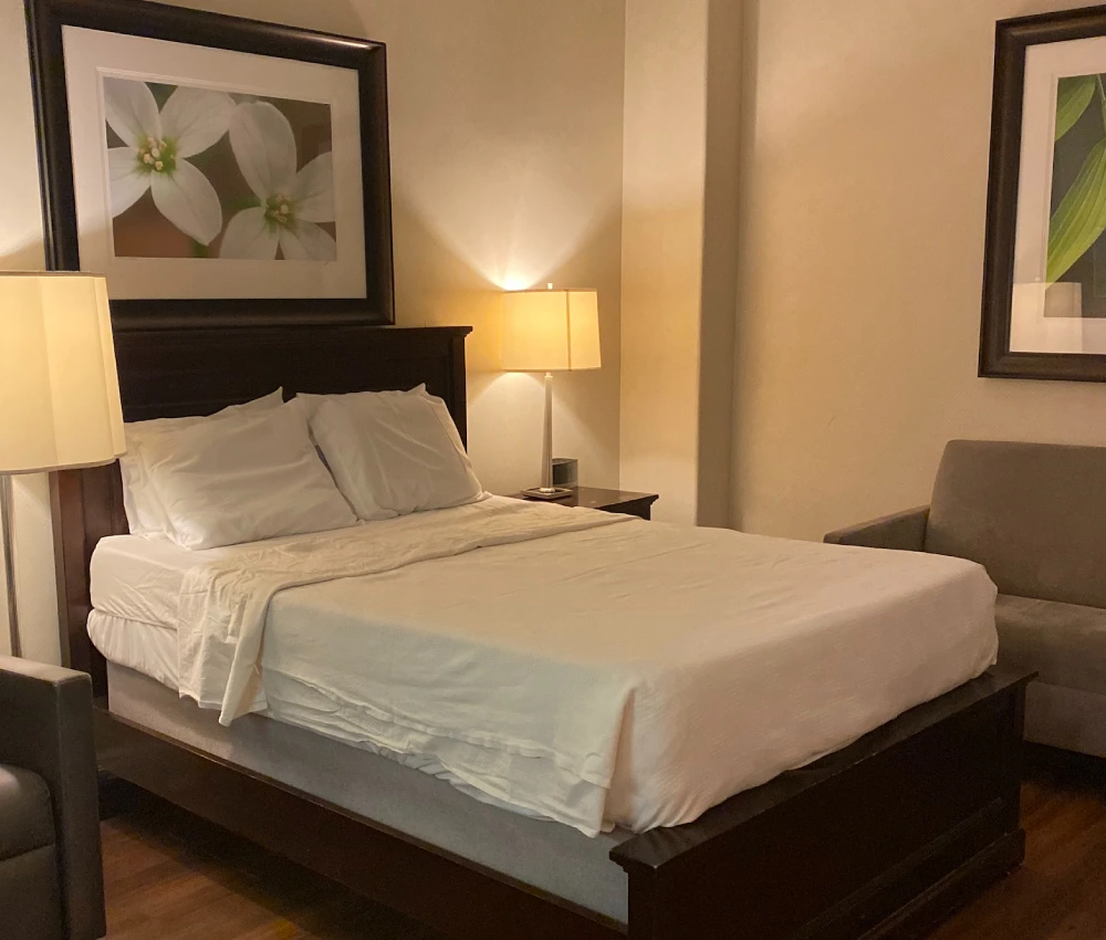 bedroom at The Ronald McDonald Family Room at St. Mary’s Hospital